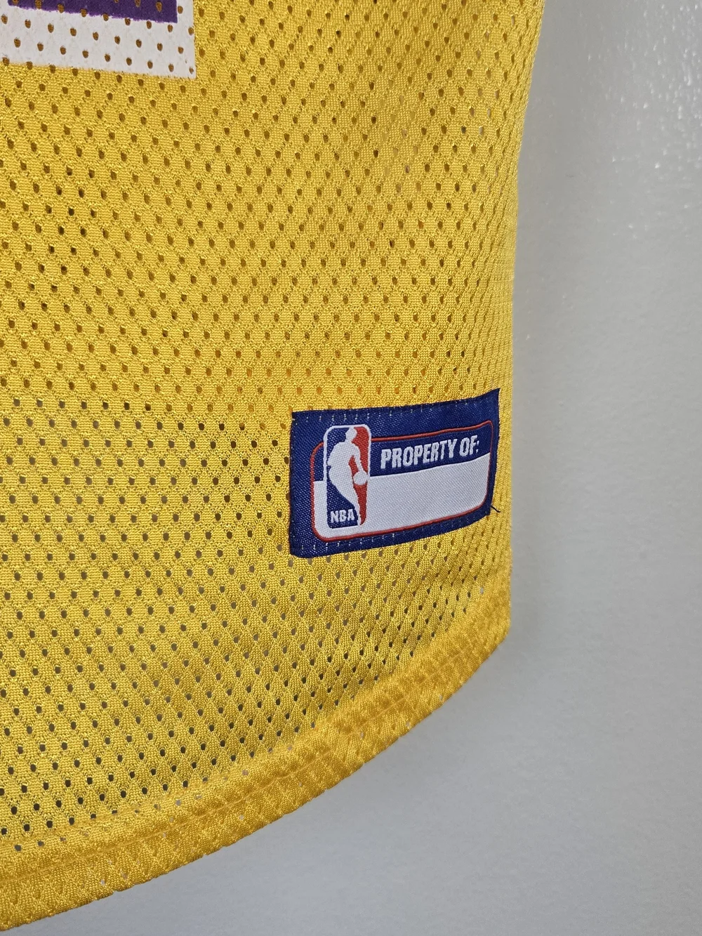 NWT NBA LA Lakers Dog Jersey Large Pets First Yellow Mesh Basketball Shirt - Picture 7 of 7